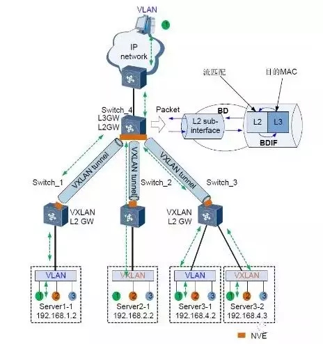 VLAN��VXLAN�������к΅^(q��)�e��VXLAN�\(y��n)�È�������Щ��