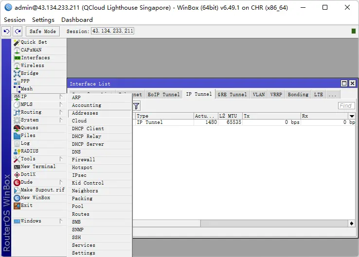 �ڷ���(w��)����ʹ��MikroTik RouterOS�ڔ�(sh��)��(j��)����֮�g��������