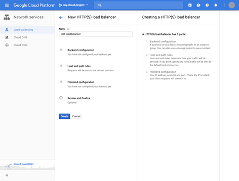 谷歌云平臺(tái)設(shè)置Load Balancing和CDN教程
