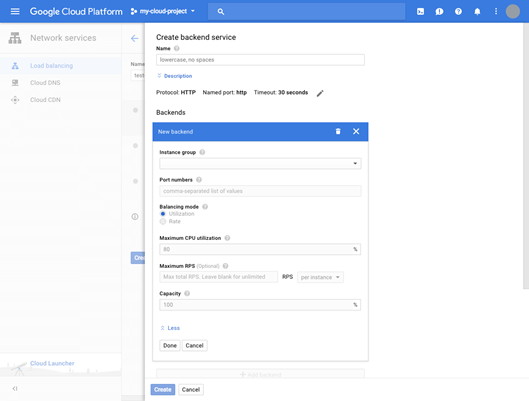 谷歌云平臺(tái)設(shè)置Load Balancing和CDN教程